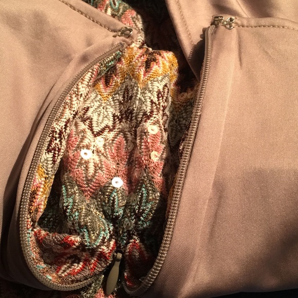 NWT EXPRESS Sz 6 S/P Geometric Sequined Mini Skirt - Picture 6 of 7